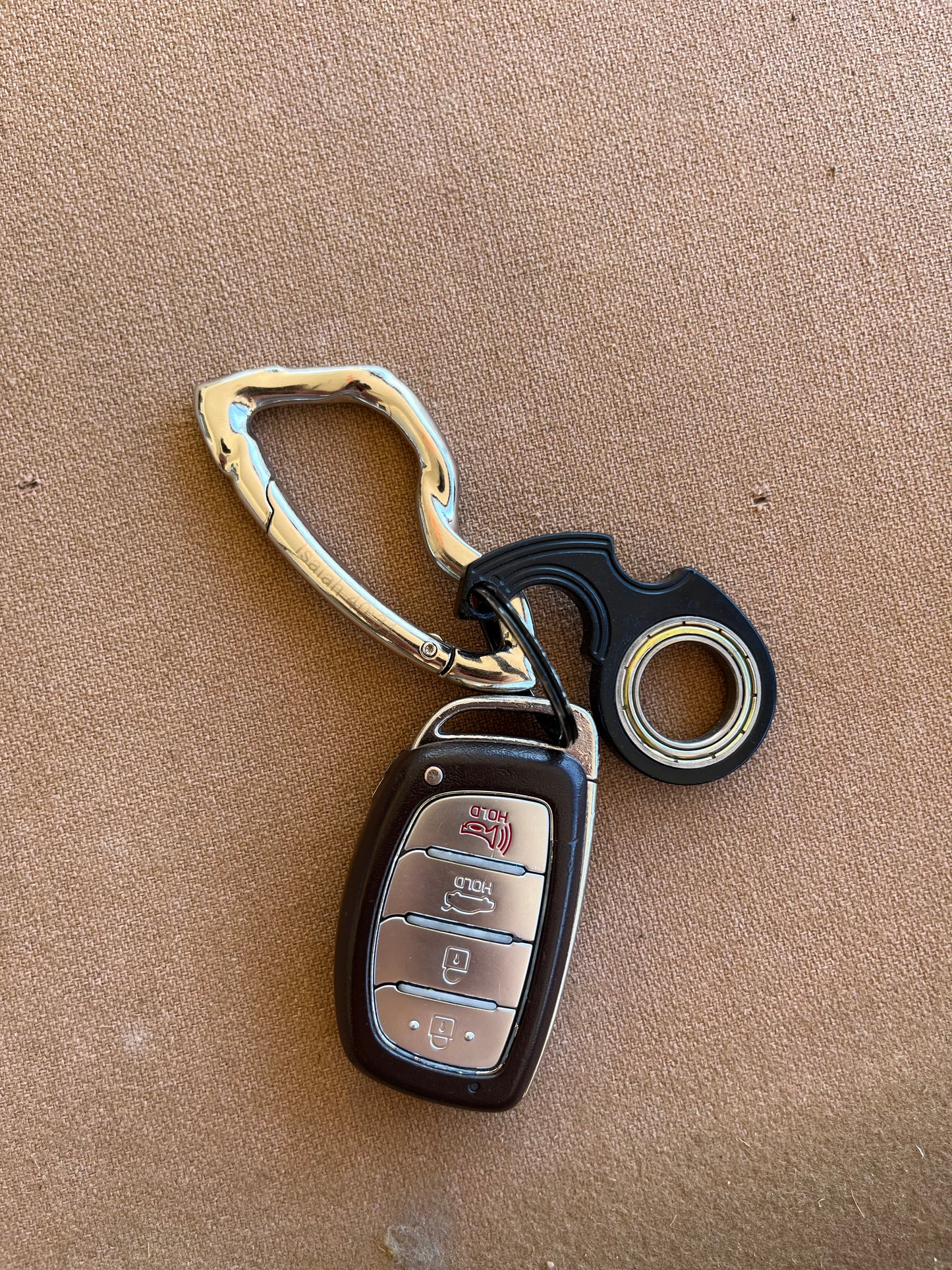Chrome Lightning Isaiah 40:31 Carabiner