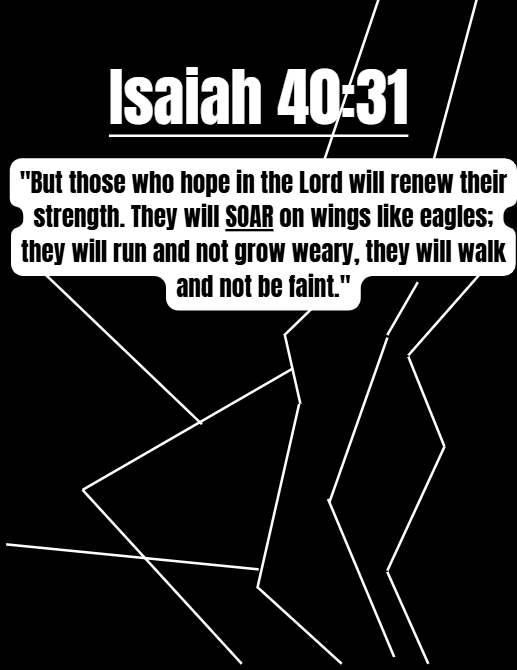 Chrome Lightning Isaiah 40:31 Carabiner
